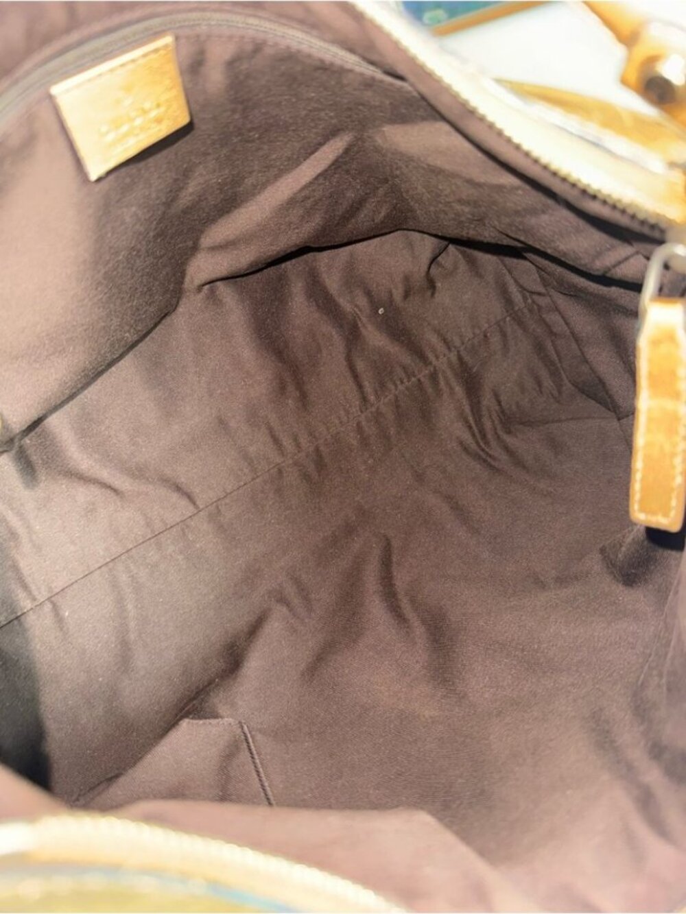 Gucci Metallic Brown GG Logo Hobo Bag - Picture 10 of 11